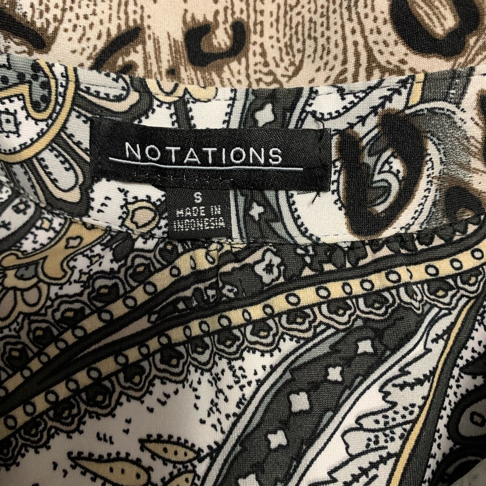 Notations Size Sm Button Up. - image 2
